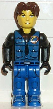 LEGO Minifigure-Jack Stone - Black Jacket, Blue Legs, Blue Vest-4 Juniors / Jack Stone-JS013-Creative Brick Builders
